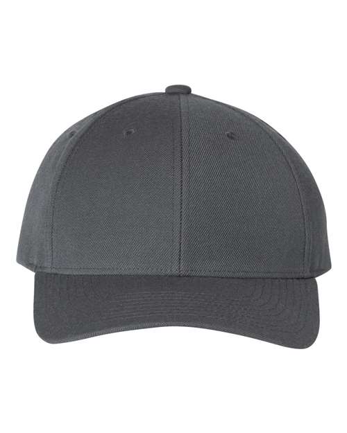 YP Classics 6789M, Premium Curved Bill Snapback Cap, Dark Grey