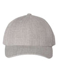 YP Classics 6789M, Premium Curved Bill Snapback Cap, Heather Grey