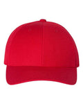 YP Classics 6789M, Premium Curved Bill Snapback Cap, Red