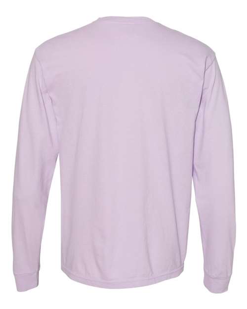 Comfort Colors 6014, Unisex Garment-dyed Heavyweight Long Sleeve T-shirt, Orchid