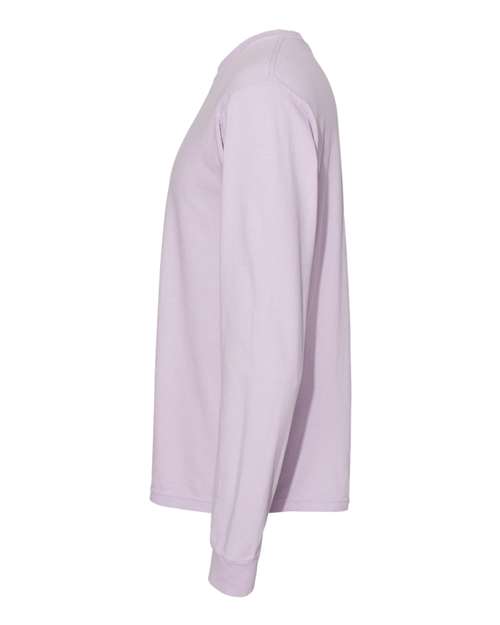 Comfort Colors 6014, Unisex Garment-dyed Heavyweight Long Sleeve T-shirt, Orchid
