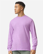 Comfort Colors 6014, Unisex Garment-dyed Heavyweight Long Sleeve T-shirt, Orchid