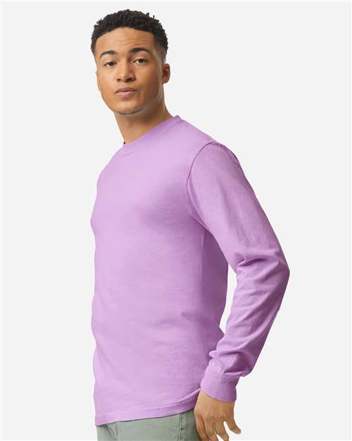 Comfort Colors 6014, Unisex Garment-dyed Heavyweight Long Sleeve T-shirt, Orchid