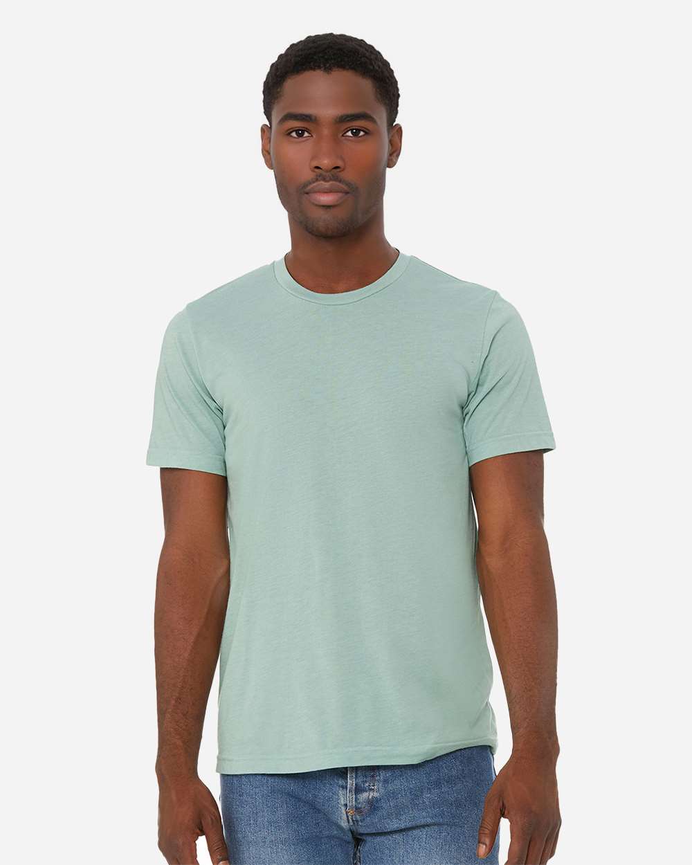 BELLA + CANVAS 3413, T-Shirts - Premium, Dusty Blue Triblend