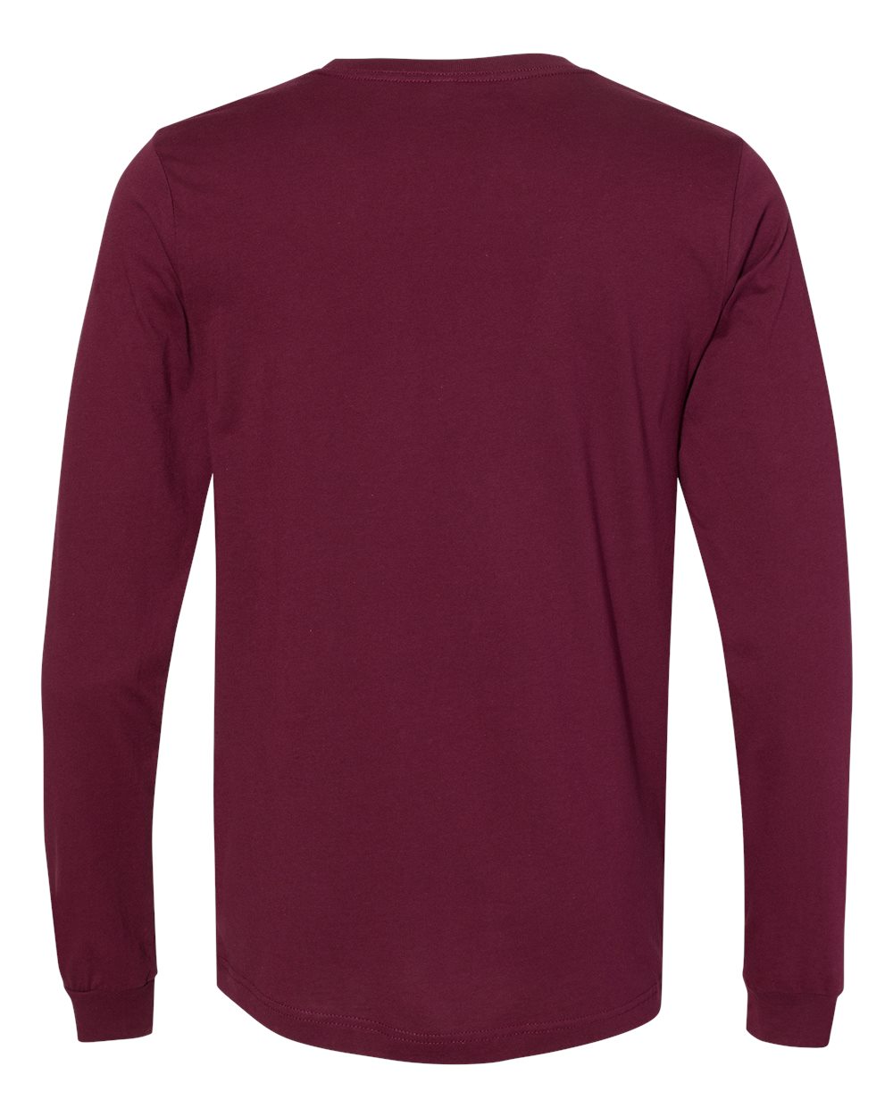 BELLA + CANVAS 3501, T-Shirts - Long Sleeve, Maroon