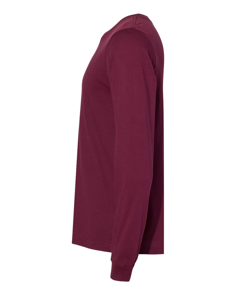 BELLA + CANVAS 3501, T-Shirts - Long Sleeve, Maroon