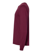 BELLA + CANVAS 3501, T-Shirts - Long Sleeve, Maroon