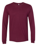 BELLA + CANVAS 3501, T-Shirts - Long Sleeve, Maroon