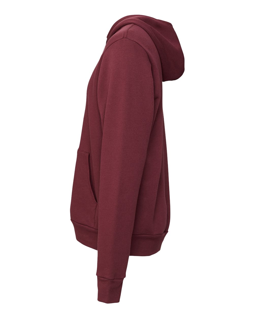 BELLA + CANVAS 3719, Fleece - Premium - Hood, Maroon