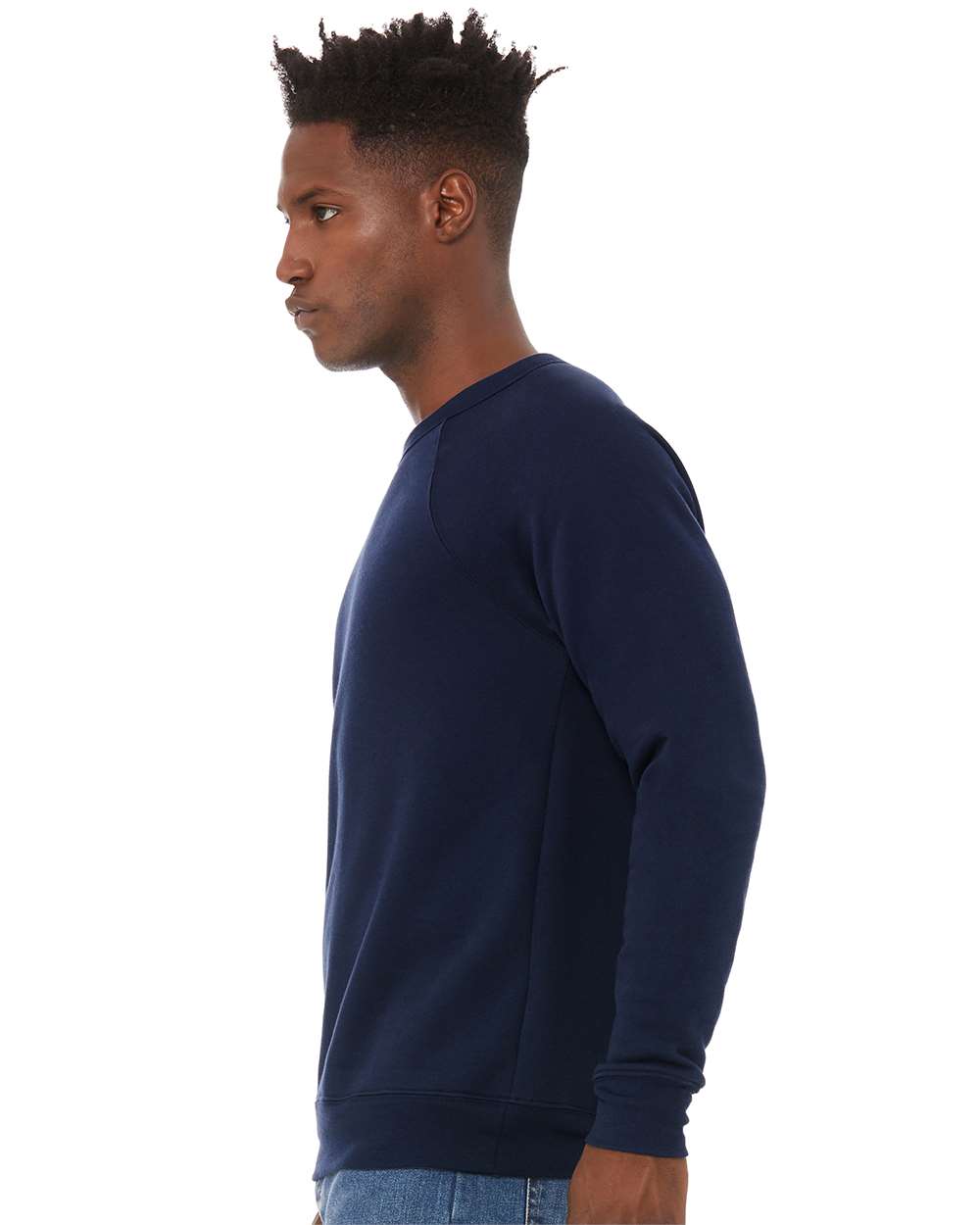 BELLA + CANVAS 3901, Fleece - Premium - Crew, Navy