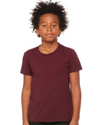 BELLA + CANVAS 3001Y, T-Shirts - Premium, Maroon