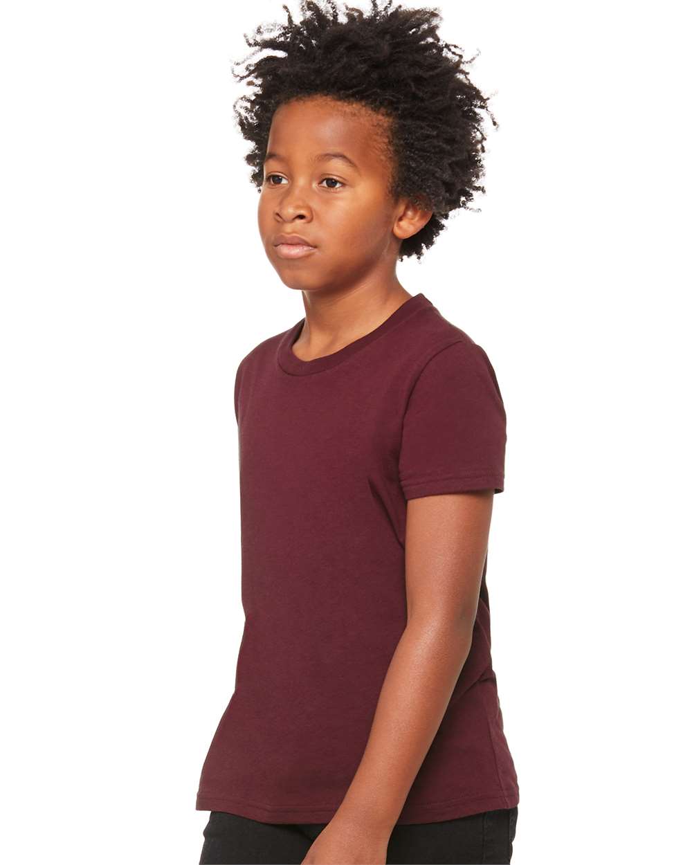 BELLA + CANVAS 3001Y, T-Shirts - Premium, Maroon