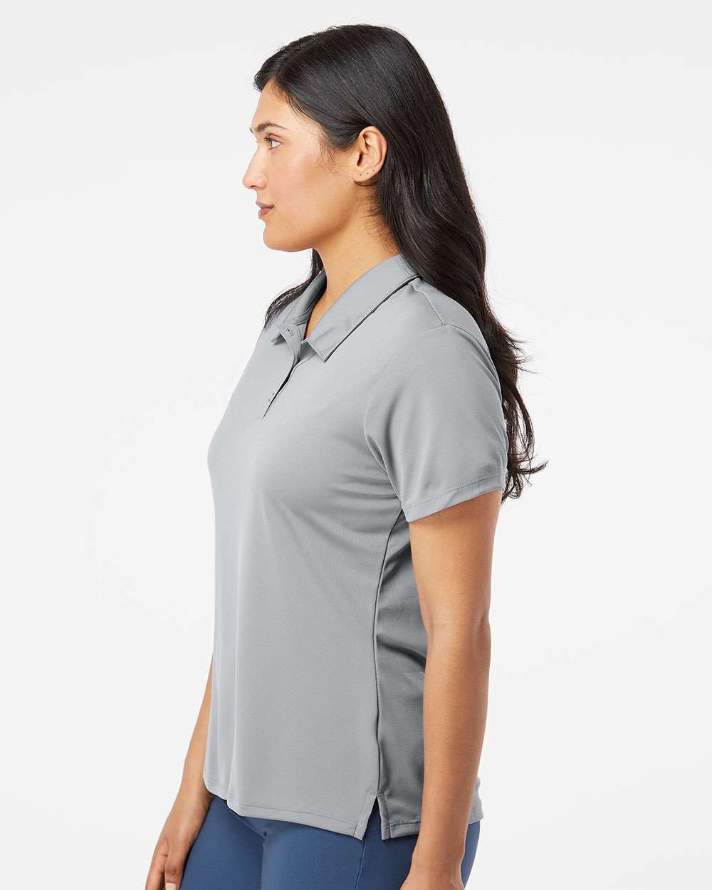Adidas A231, Women's Performance Polo, Grey Three