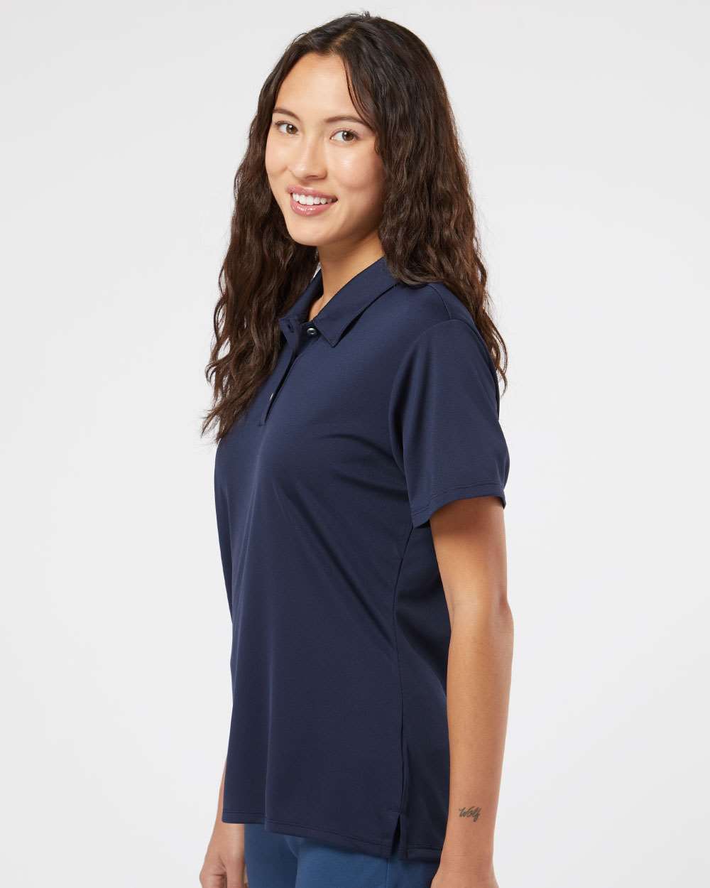Adidas A231, Women's Performance Polo, Navy