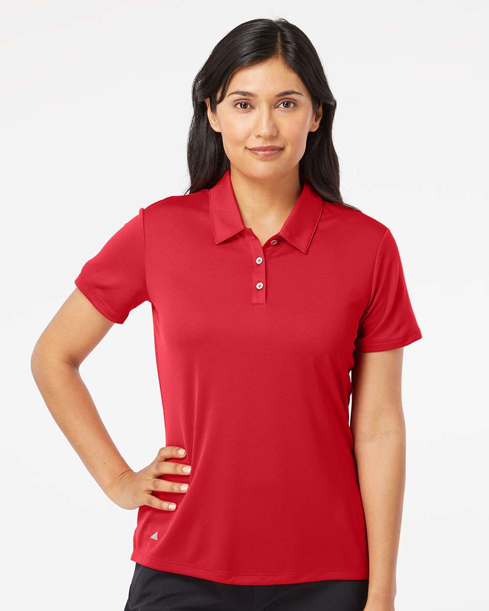 Adidas A231, Women's Performance Polo, Collegiate Red
