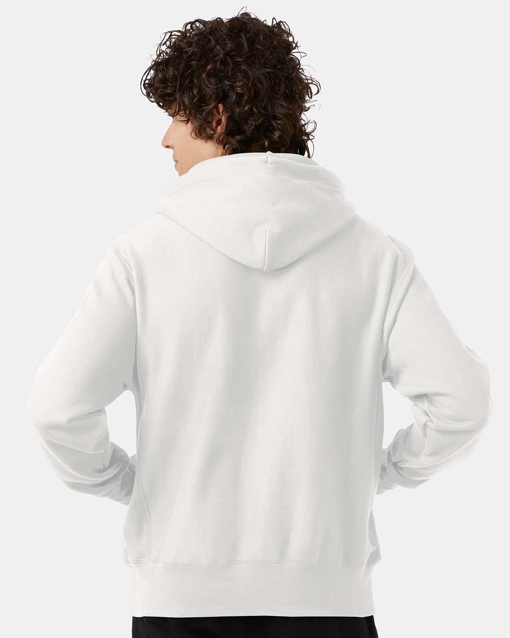 Champion S101, Unisex Reverse Weave Hooded Sweatshirt, White