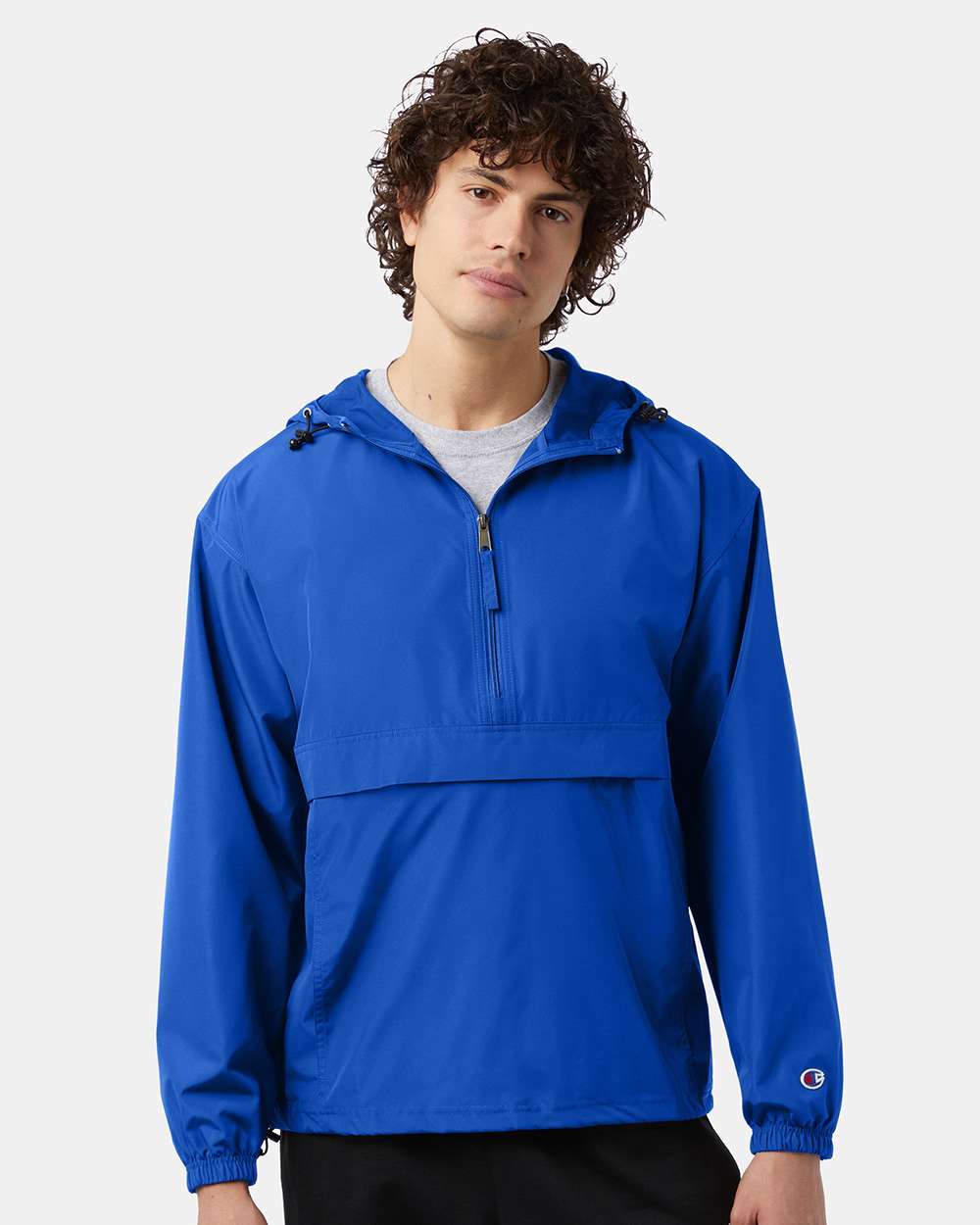 Champion CO200, Unisex Packable Anorak Jacket, Royal Blue