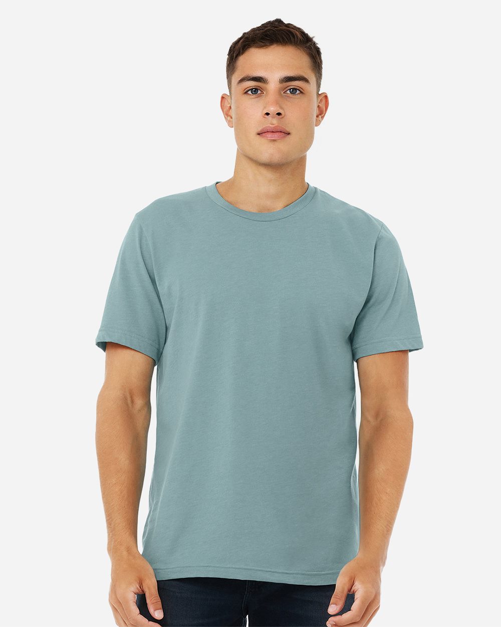 BELLA + CANVAS 3001CVC, T-Shirts - Premium, Athletic Heather