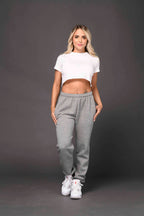 Milltex Sportswear 764, Adult Unisex Heavy Weight Marled Sweatpants, Graphite Marled