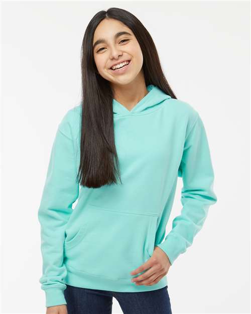 Independent Trading Co. SS4001Y, Youth Midweight Hooded Sweatshirt, Mint