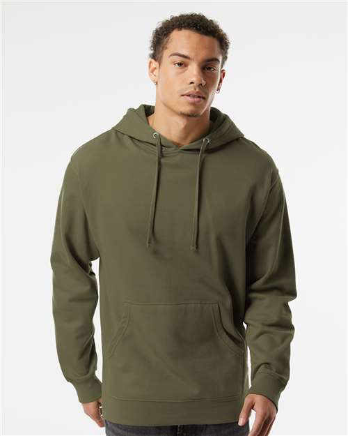 Independent Trading Co. SS4500, Unisex Midweight Hooded Sweatshirt, Army