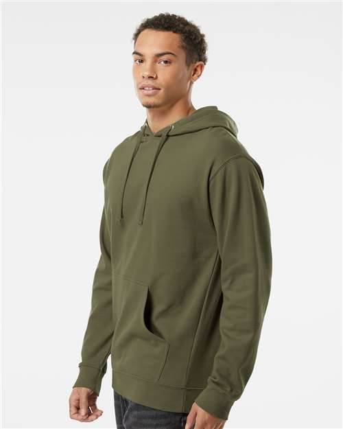 Independent Trading Co. SS4500, Unisex Midweight Hooded Sweatshirt, Army