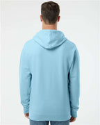 Independent Trading Co. SS4500, Unisex Midweight Hooded Sweatshirt, Blue Aqua