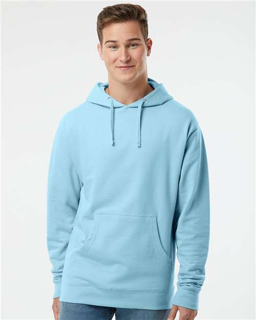 Independent Trading Co. SS4500, Unisex Midweight Hooded Sweatshirt, Blue Aqua