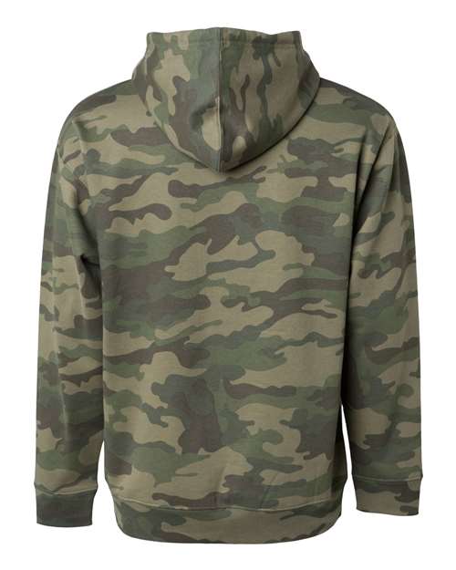 Independent Trading Co. SS4500, Unisex Midweight Hooded Sweatshirt, Forest Camo