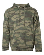 Independent Trading Co. SS4500, Unisex Midweight Hooded Sweatshirt, Forest Camo