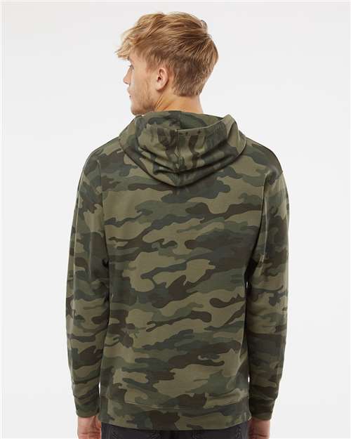 Independent Trading Co. SS4500, Unisex Midweight Hooded Sweatshirt, Forest Camo