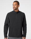 Adidas A267, Men's Wind Resistant Full-zip Jacket, Black/ Black