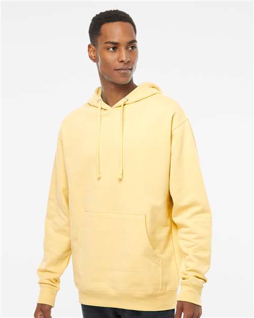 Independent Trading Co. SS4500, Unisex Midweight Hooded Sweatshirt, Light Yellow