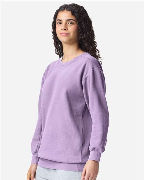 Comfort Colors 1566, Unisex Garment-dyed Crewneck Sweatshirt, Orchid