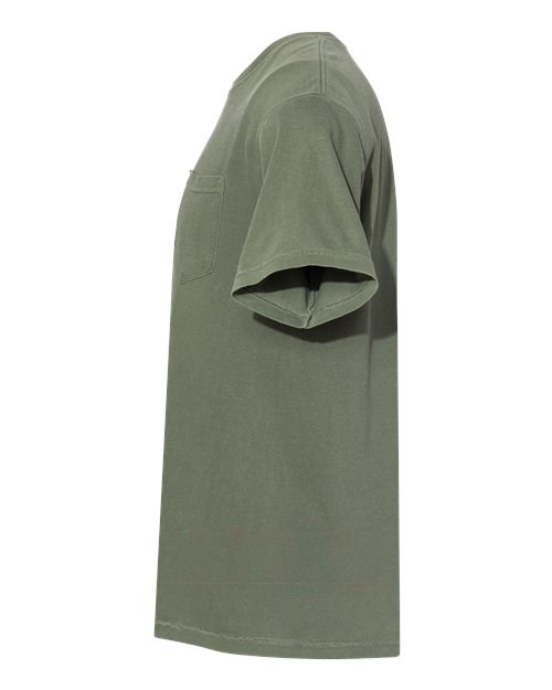 Comfort Colors 6030, Unisex Garment-dyed Heavyweight Pocket T-shirt, Moss