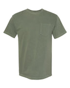 Comfort Colors 6030, Unisex Garment-dyed Heavyweight Pocket T-shirt, Moss