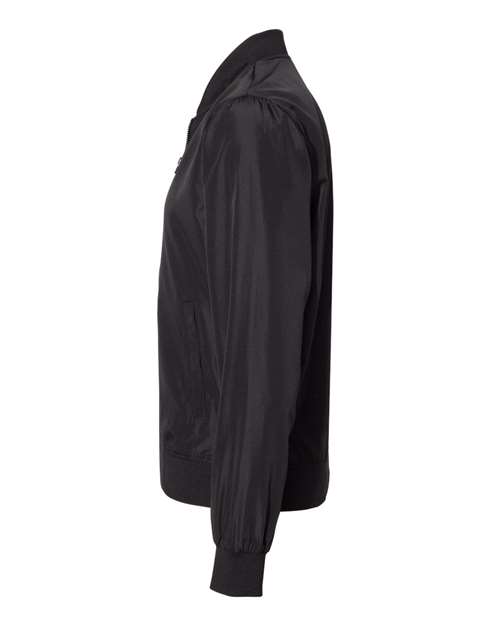 Independent Trading Co. EXP52BMR, Unisex Lightweight Bomber Jacket, Black