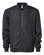 Independent Trading Co. EXP52BMR, Unisex Lightweight Bomber Jacket, Black