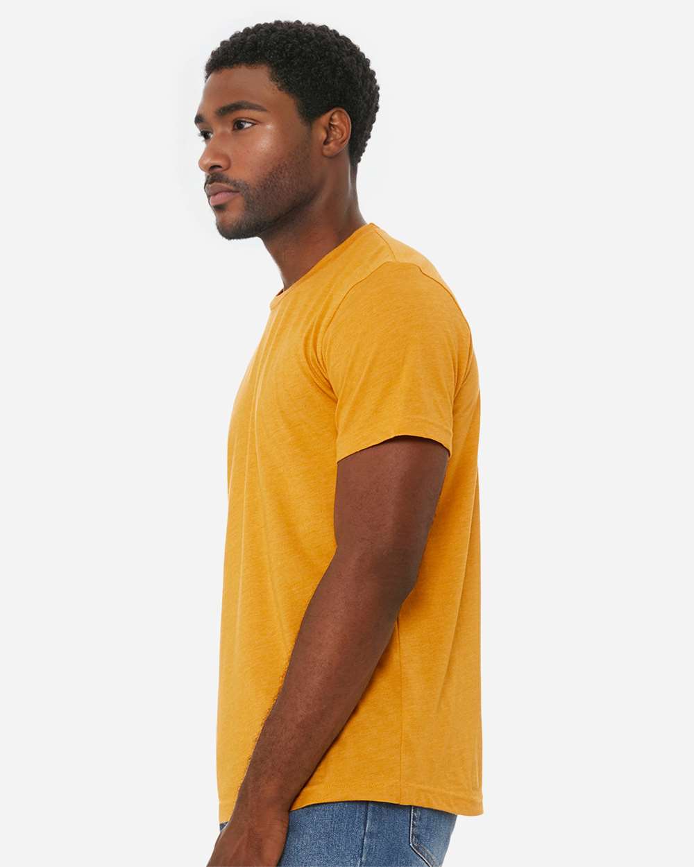 BELLA + CANVAS 3001CVC, T-Shirts - Premium, Heather Mustard