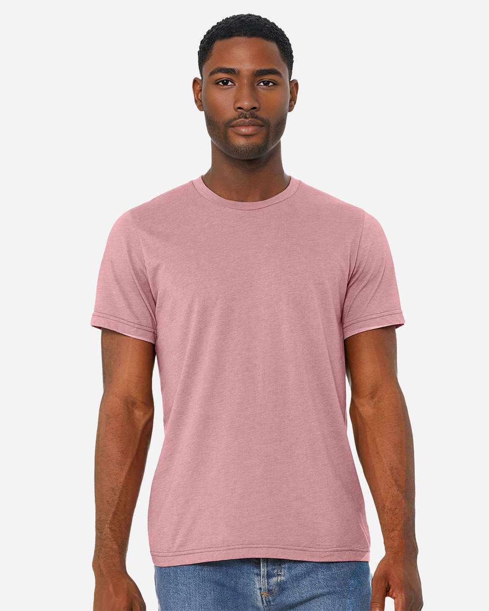 BELLA + CANVAS 3001CVC, T-Shirts - Premium, Heather Orchid