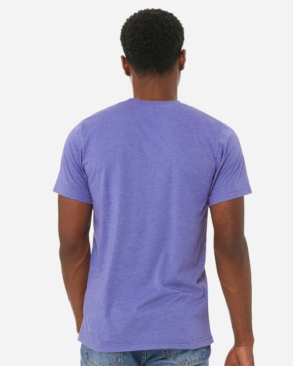 BELLA + CANVAS 3001CVC, T-Shirts - Premium, Heather Lapis