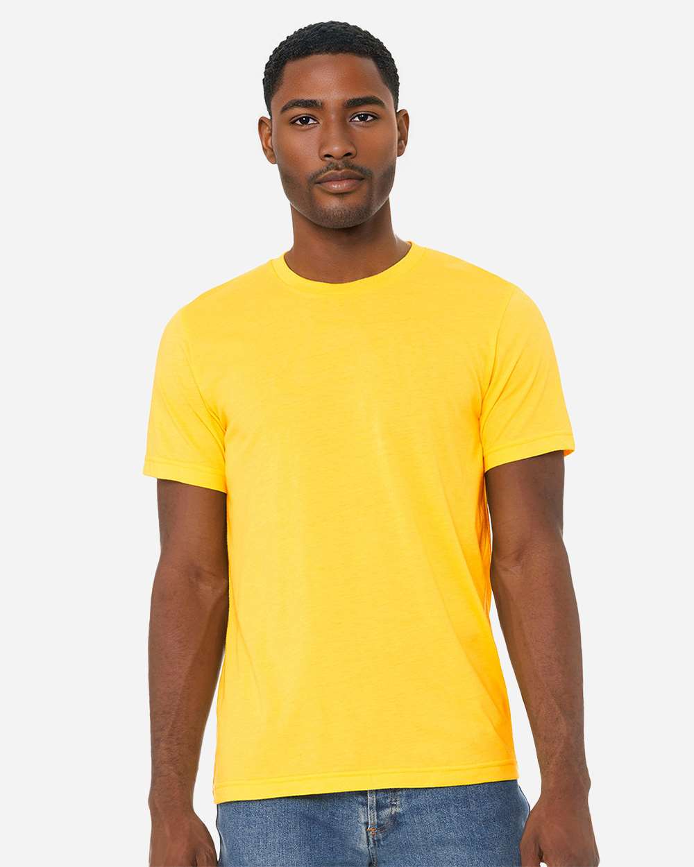 BELLA + CANVAS 3001CVC, T-Shirts - Premium, Heather Yellow