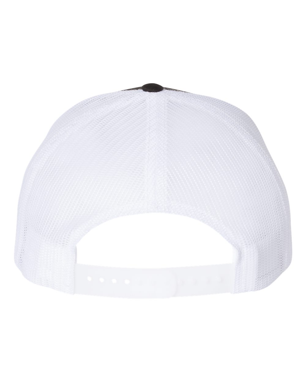 Richardson 112FP, Five-panel Trucker Cap, Black/ White