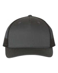 Richardson 112FP, Five-panel Trucker Cap, Charcoal/ Black