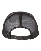Richardson 112FP, Five-panel Trucker Cap, Heather Grey/ Black
