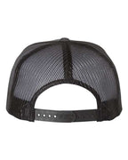 YP Classics 6006, Classic Five-panel Trucker Cap, Charcoal/ Black