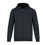 Muskoka Trail L00785, - Yolo - Adult Full-zip Hooded Sweatshirt W/ Sherpa Fleece, Charcoal