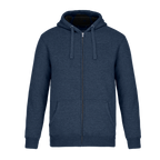 Muskoka Trail L00785, - Yolo - Adult Full-zip Hooded Sweatshirt W/ Sherpa Fleece, Navy Heather
