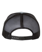 YP Classics 6606, Retro Trucker Cap, Heather Grey/ Black