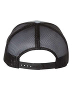 YP Classics 6606, Retro Trucker Cap, Heather Grey/ Black
